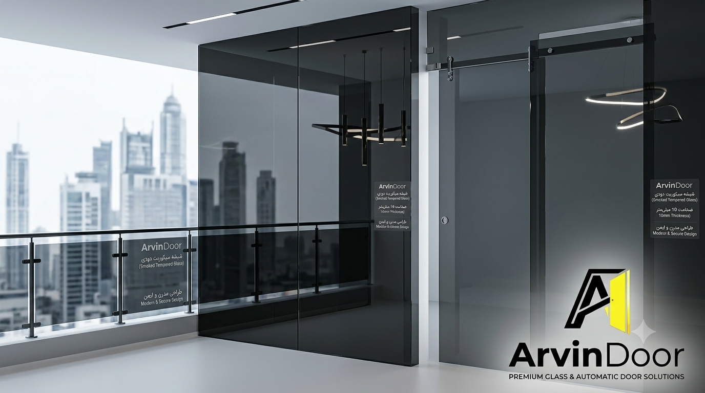 شیشه سکوریت دودی (Smoked Tempered Glass)